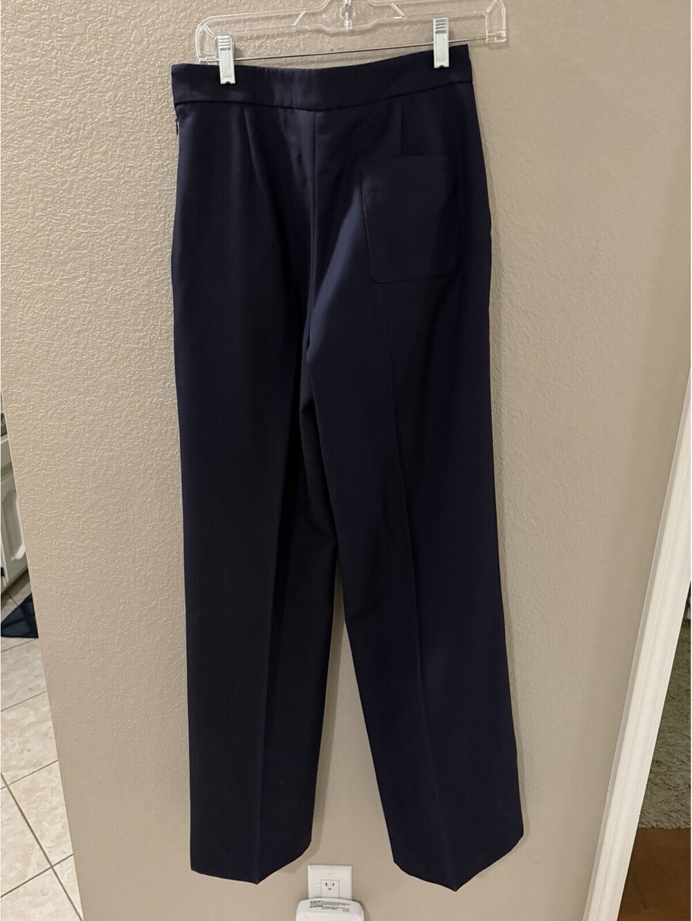 Sezane Women’s Navy Sailor Trousers - Picture 3 of 5
